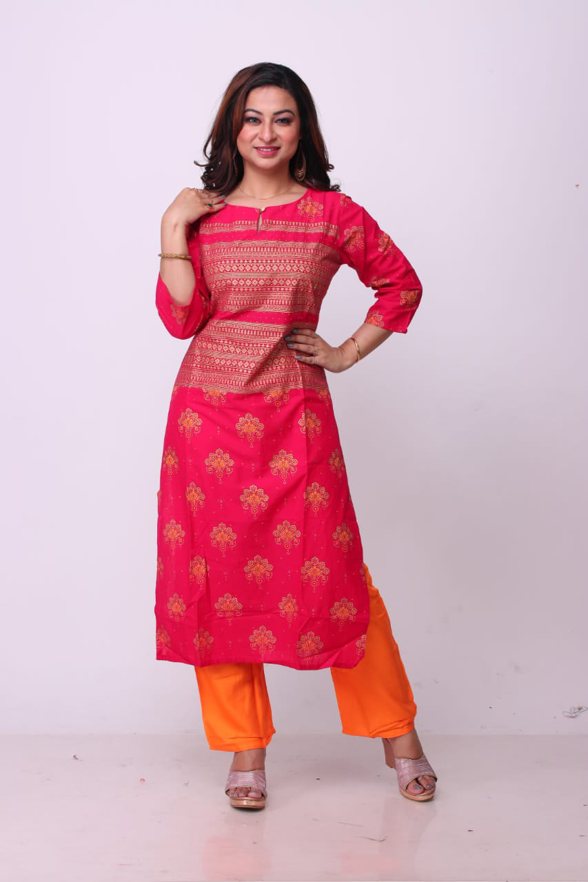 Women's red printed Modal Suits